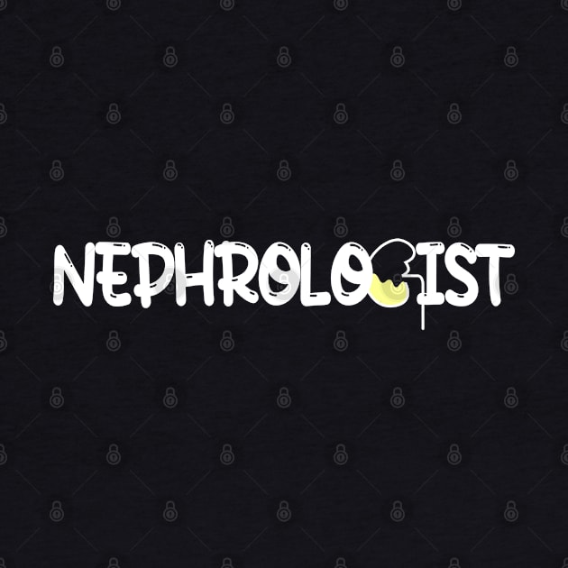 Nephrologist, doctor, kidney - white by MedicineIsHard